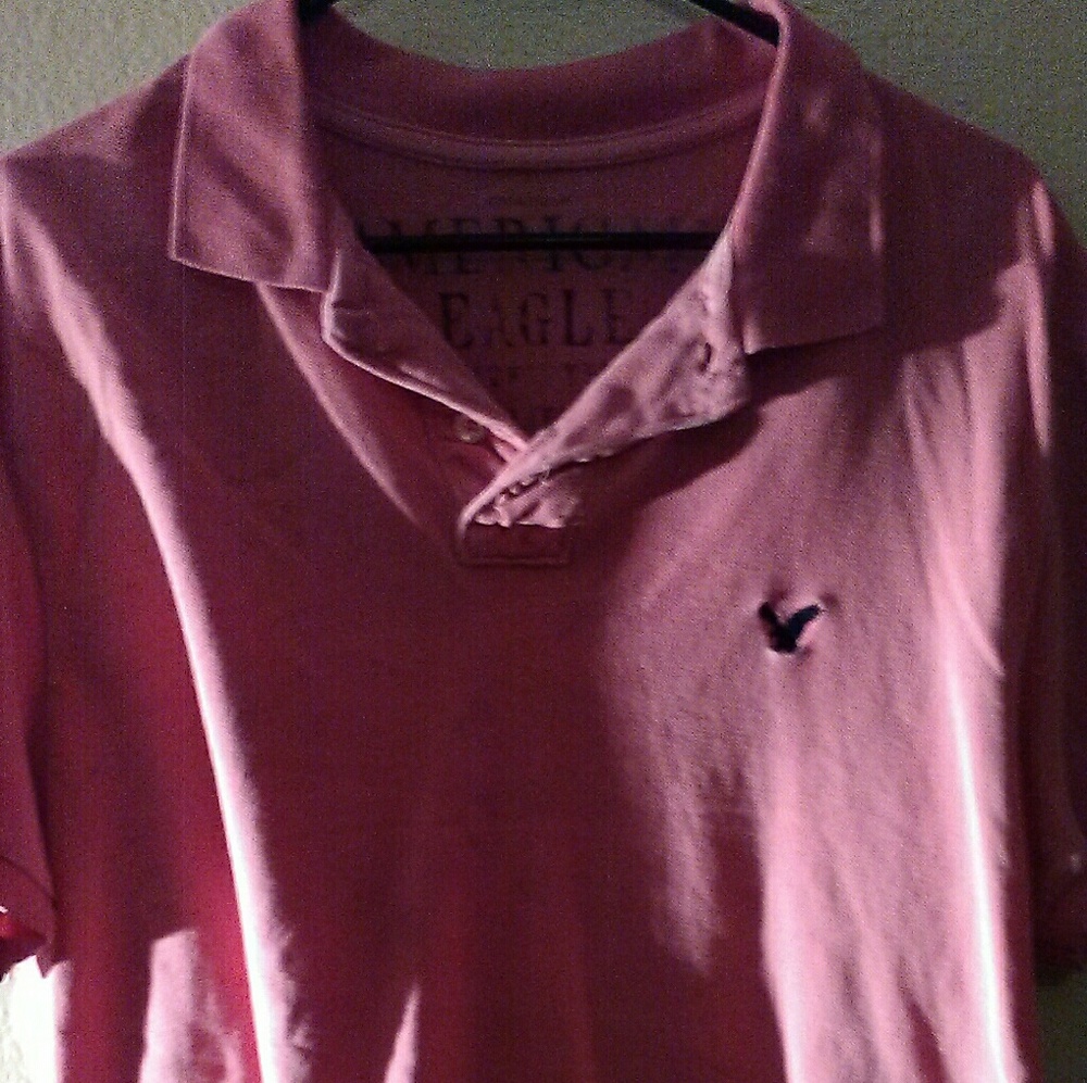 Pink polo shirt